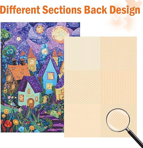 Miniatura 3 de Rompecabezas para adultos de 1000 piezas, rompecabezas de vidrieras para noche de juegos, decoración del hogar, exhibición de pared, desafiante