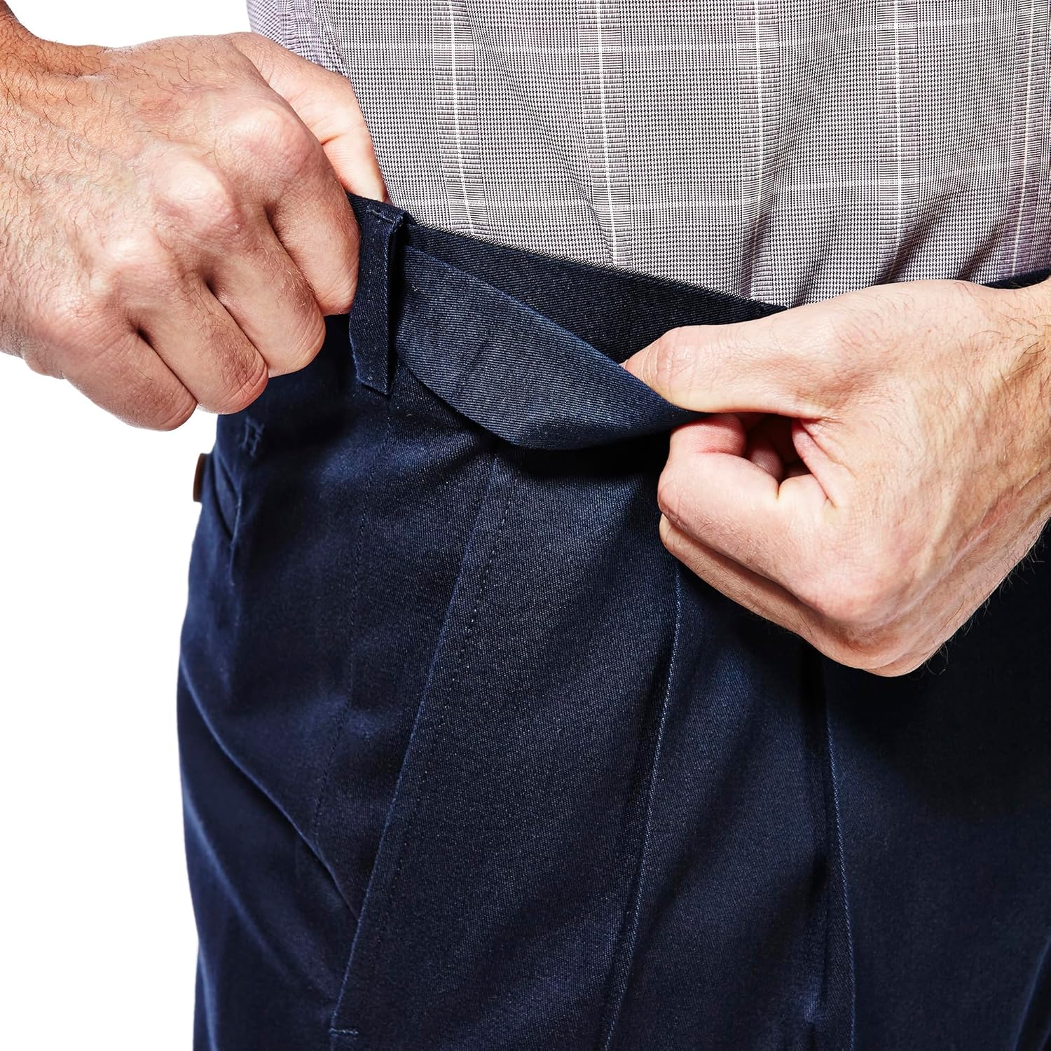 Haggar Men's Premium No Iron Khaki Classic Fit Pleat Front Pant (Regular and Big & Tall Sizes) - Image 4