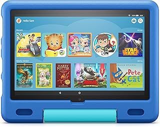 Amazon Kid-Proof Case for Fire HD 10 tablet (Only compatible with 11th generation tablet, 2021 release) – Sky Blue