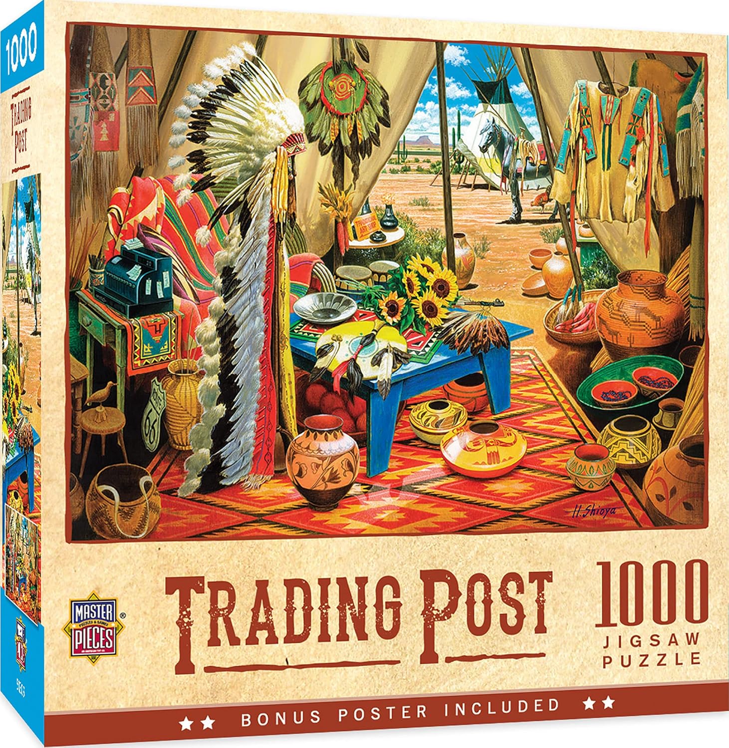 MasterPieces 1000 Piece Jigsaw Puzzle for Adults, Family, or Youth - Trading Post - 19.25"x26.75"