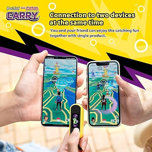 Miniatura 4 de Brook Pocket Auto Catch Carry - Dual Accounts Portable Version of Auto Catch Pocket Monsters, Auto Catcher, Go plus accessory (Pika Yellow)