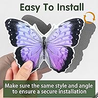 Vista 4 de Konohan 12 imanes de puerta mosquitera, mariposa, colibrí, libélula de doble cara, flexible, decorativo, retráctil, protector magnético, calcomanías