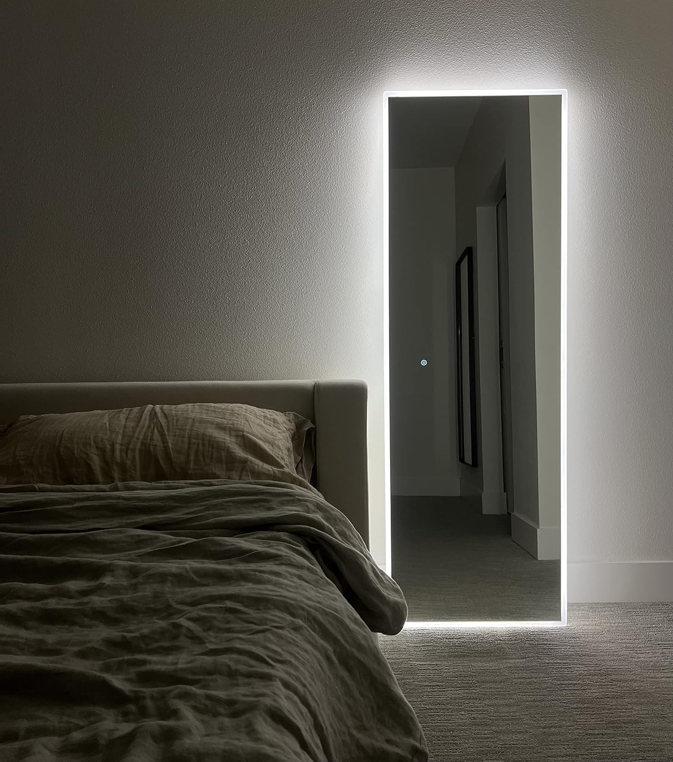 ZEEK 65x22 Inch Backlit LED Bedroom Full Length Body Mirror Wall Mounted MA2265