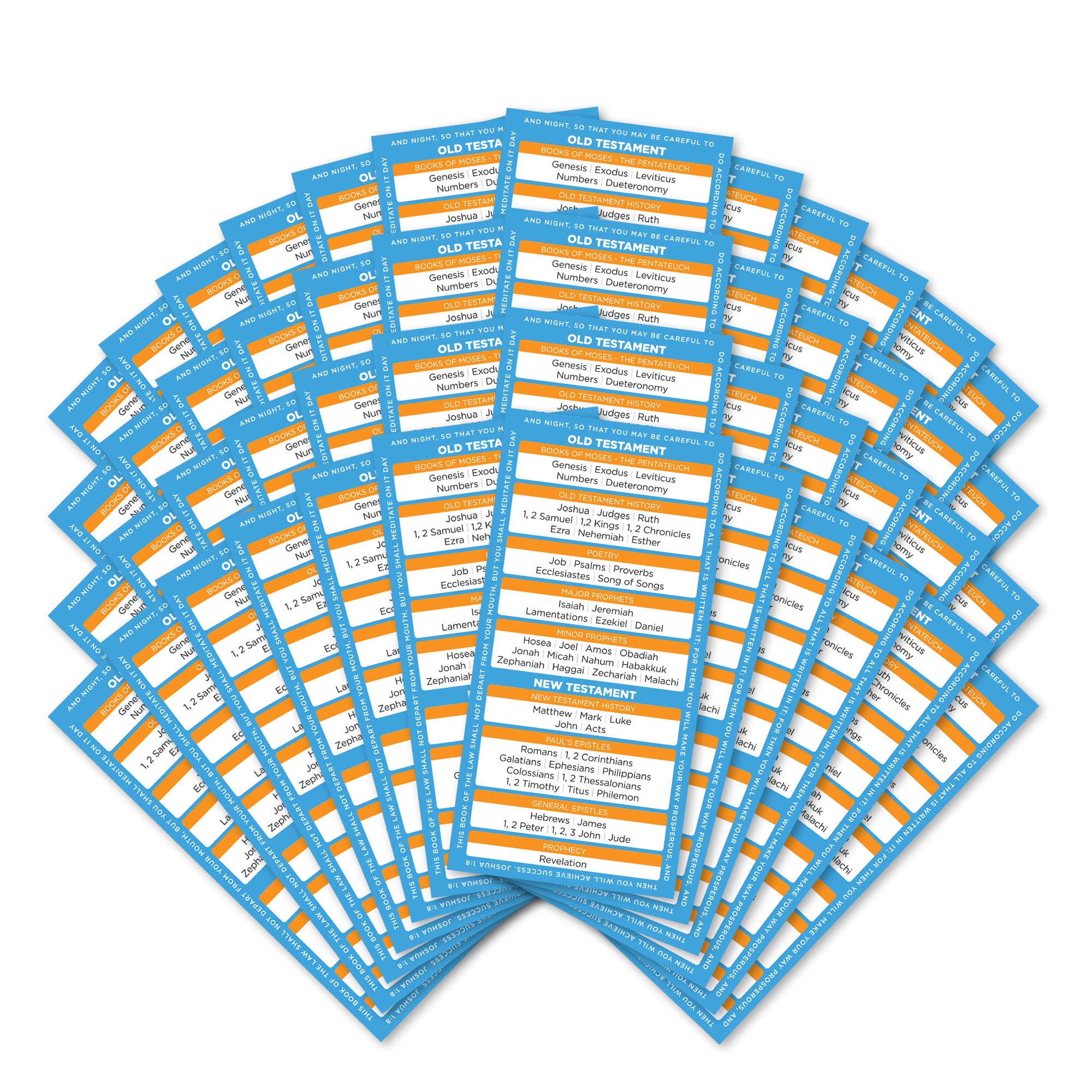 Buy Books Of The Bible Bookmarks Bulk Pack Of 48 Large Christian Buy Books Of The Bible Bookmarks Bulk Pack Of 48 Large Christian