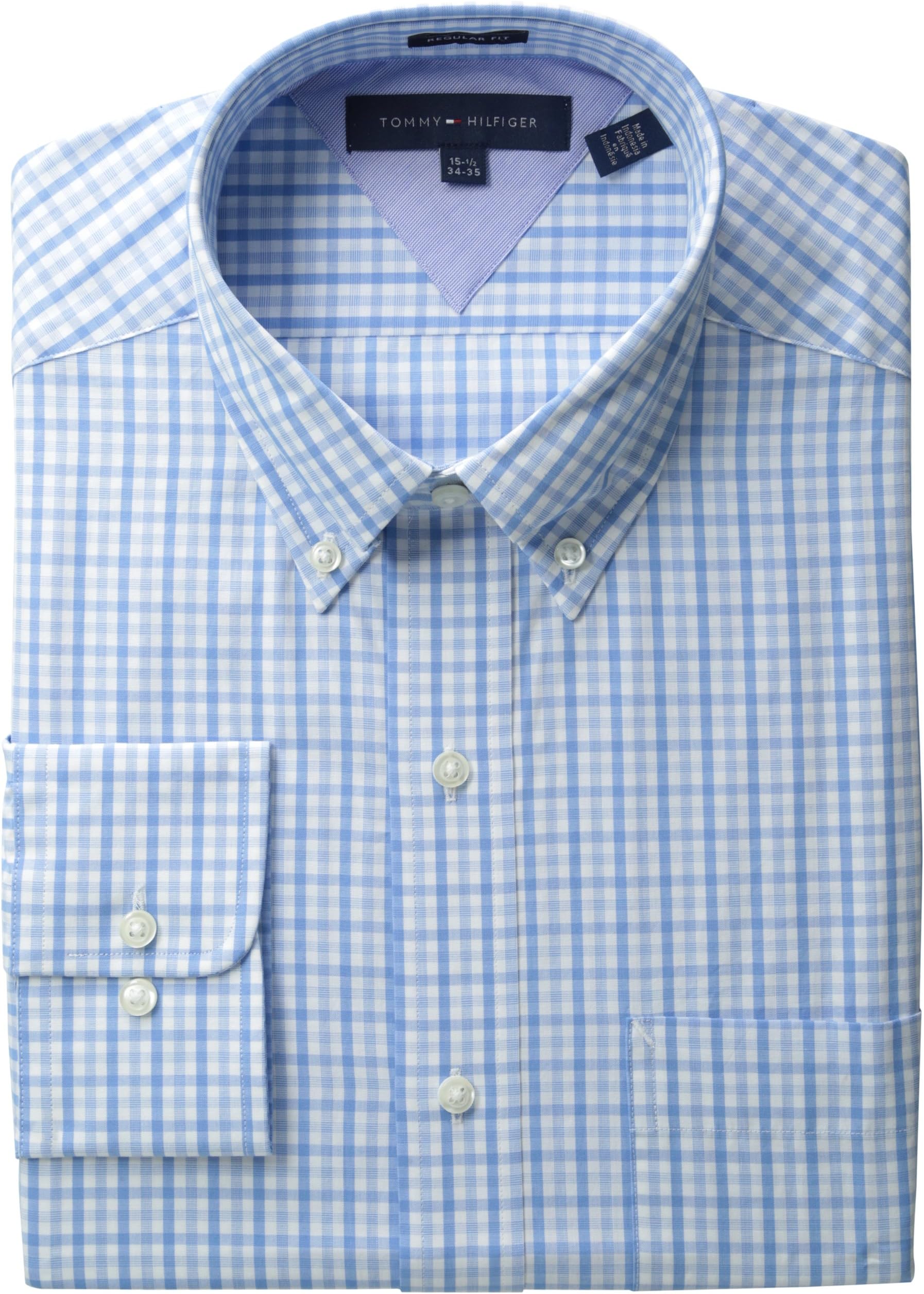 Tommy Hilfiger Men's Long-Sleeve Checked Button-Down Shirt