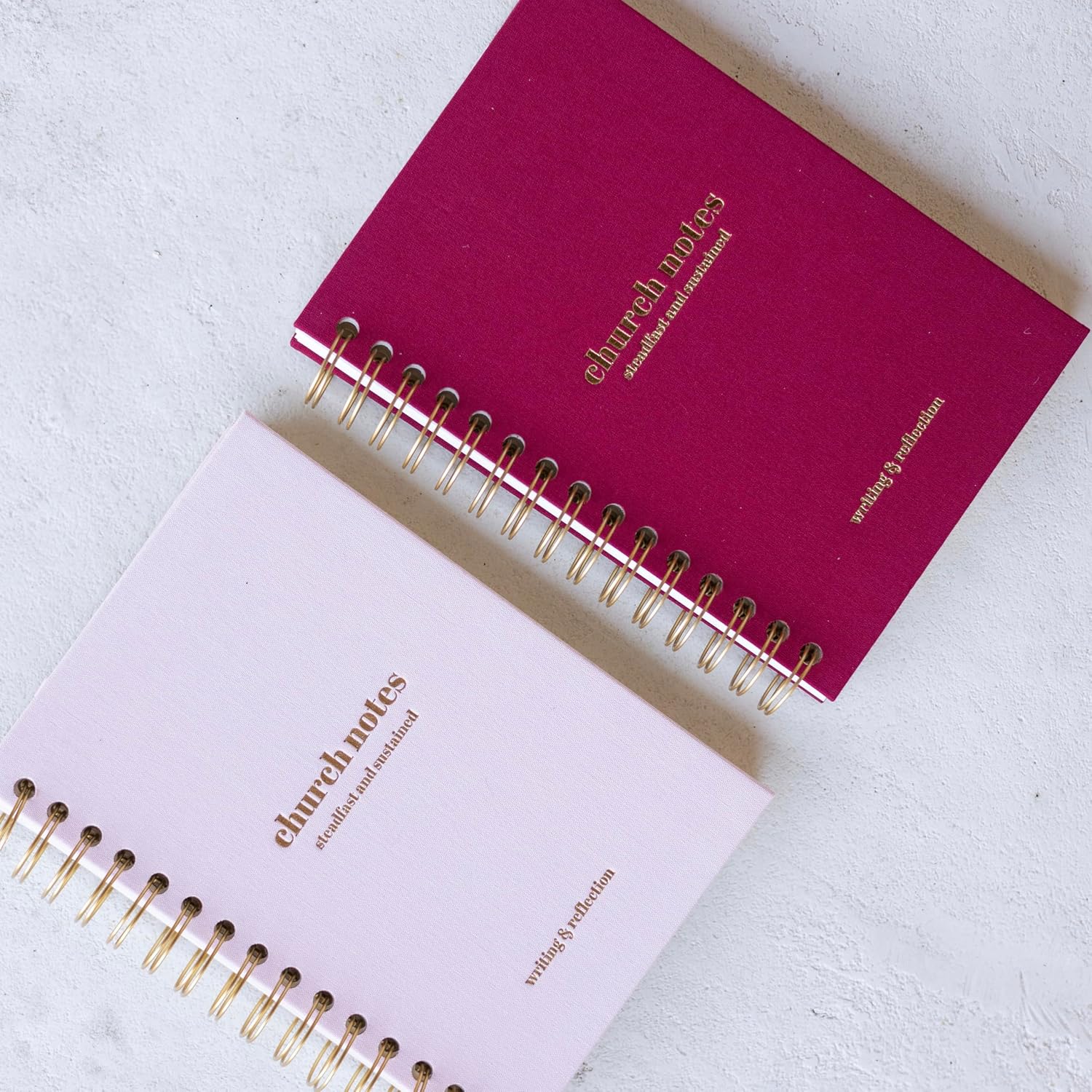 Steadfast & Sustained Church Notes Journal - Organize & Apply Your Sermon Notes - Write Key Points, Bible Verses, Notes, and Application - Aesthetic Christian Sermon Notebook for Women & Men