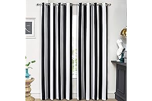 DriftAway Stripe Curtains: Enhance Privacy, Reduce Glare, Elevate Home Decor