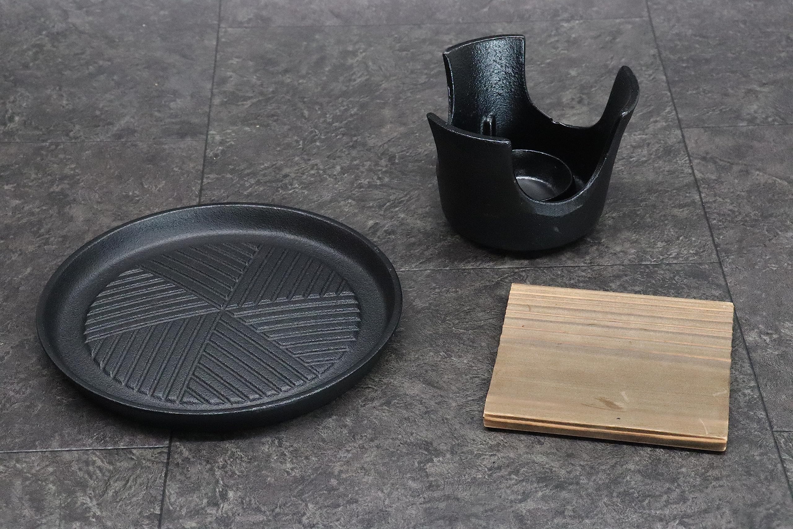 YM様 10膳 Amazon.com: Asahi Cast Iron Yakiniku Stamina Stove Set Size