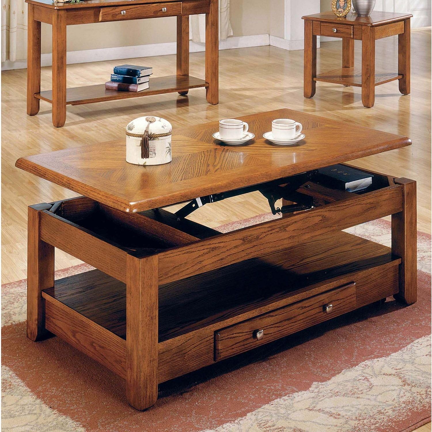 Amazon Basics Lift-top Coffee Table, Espresso