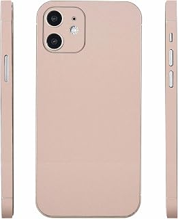 スキンシール iPhone 12 互換 くすみ 無地 シンプル 側面有 ASH ROSE （5）
