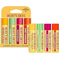 Vista 14 de Burt's Bees Bálsamo labial – Cera de abejas original, menta de pepino, sandía y mandarina dulce, con cera de abeja de origen responsable, sin tinte