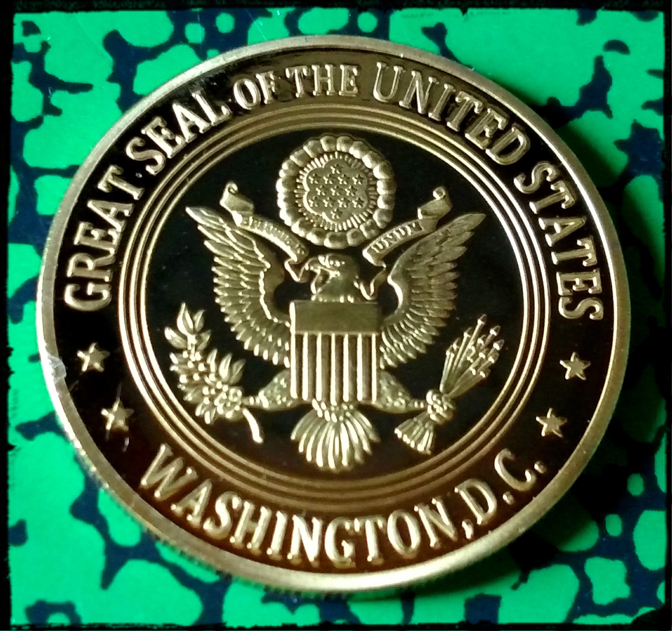 US Department of Treasury Challenge Art Coin