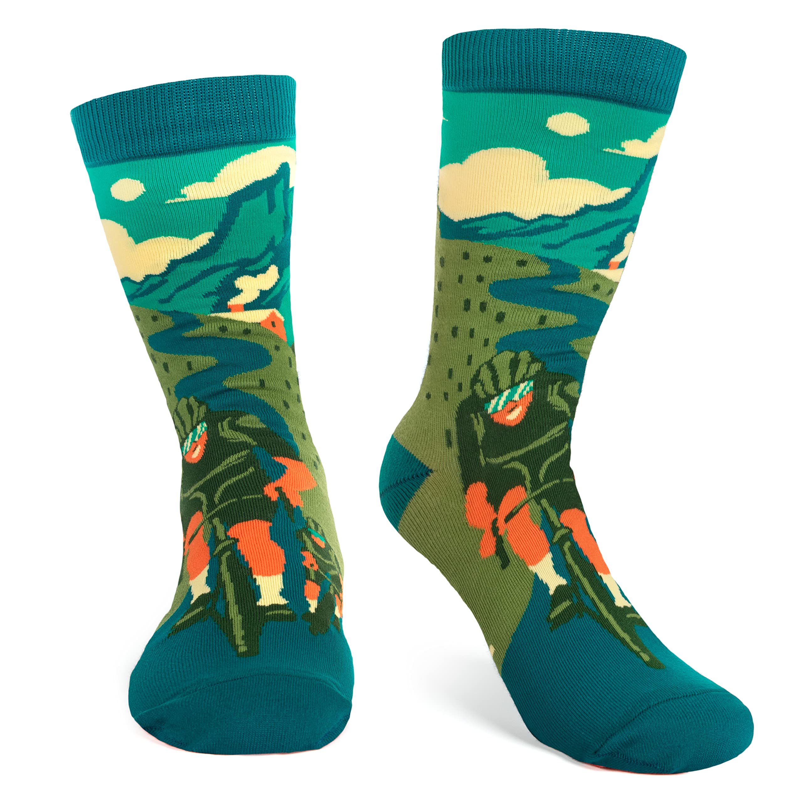 Lavley Bike Socks - Gifts for cyclists and mountain bikers - Fun holiday or birthday gift - Great stocking stuffer