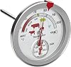 TFA Dostmann 14.1027 Analogue RoastingOven Thermometer Stainless Steel Silver