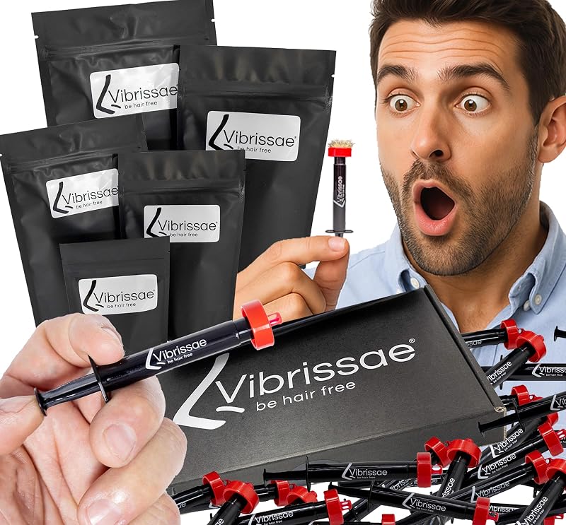 Vibrissae Kit de depilação nasal com cera e 4 aplicadores
