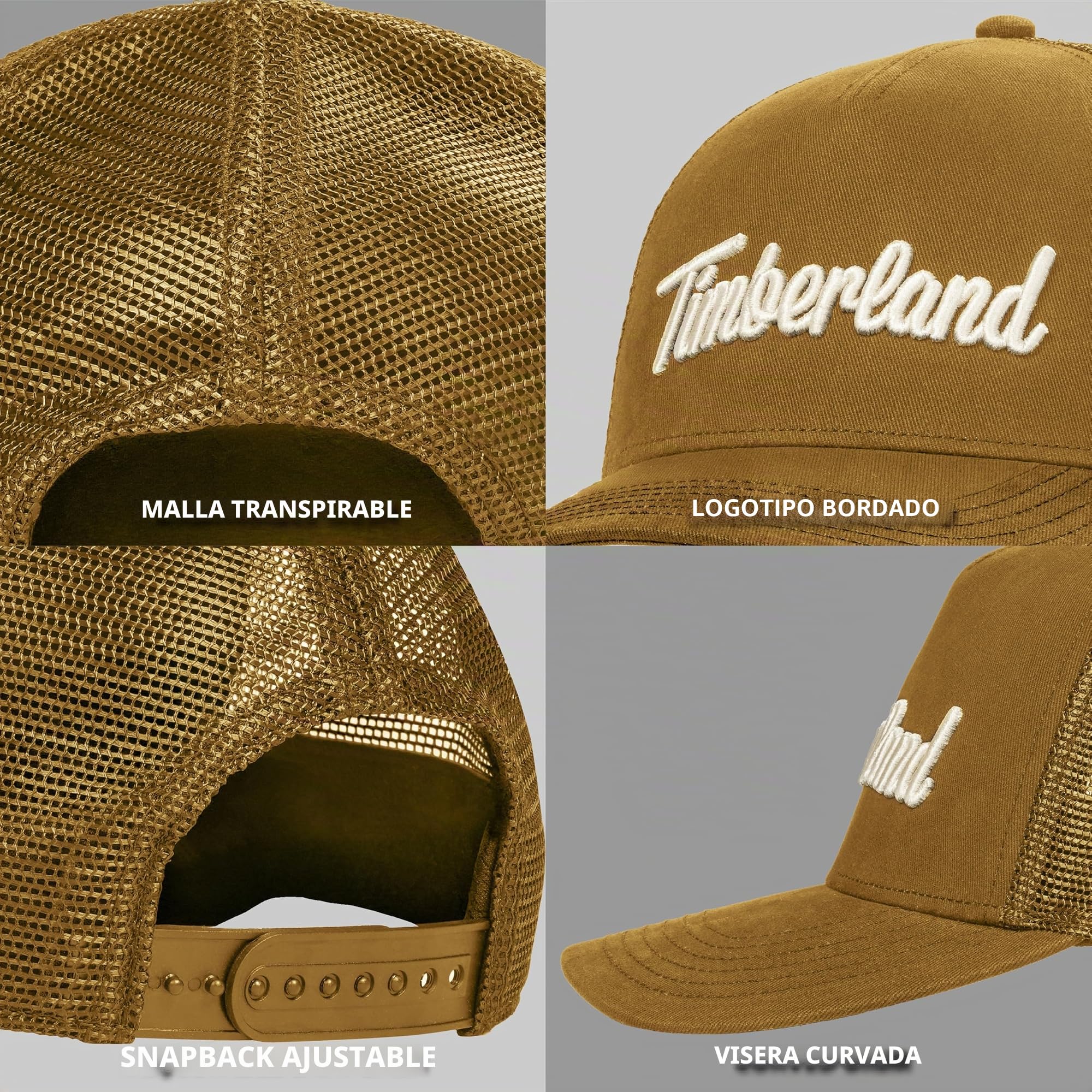 Timberland Mesh Back Trucker Hat - Gorra de béisbol Hombre