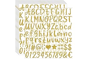 1215Pcs Gold CAP Letters Stickers for Graduation Caps