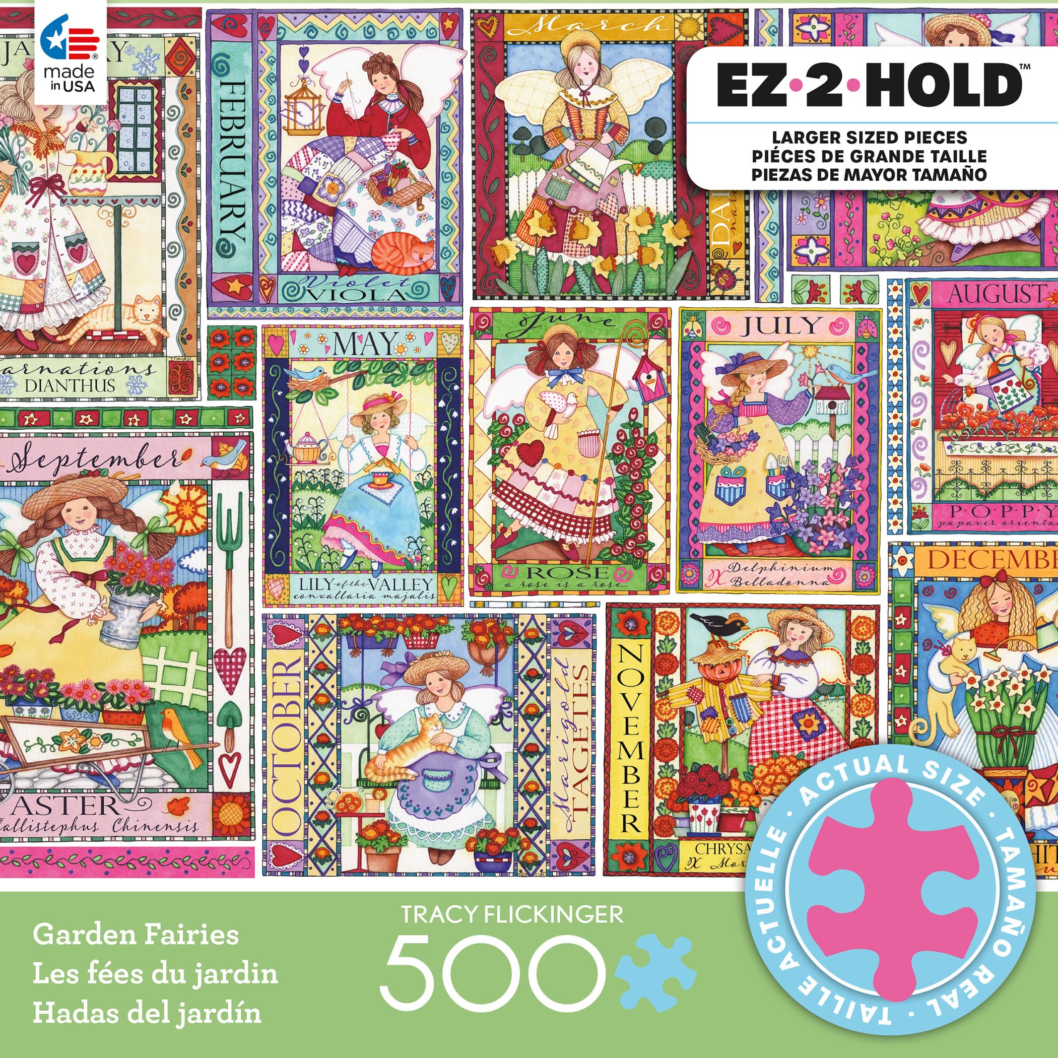 Amazon.com: Ceaco - EZ2Hold - Tracy Flickinger - Garden Fairies