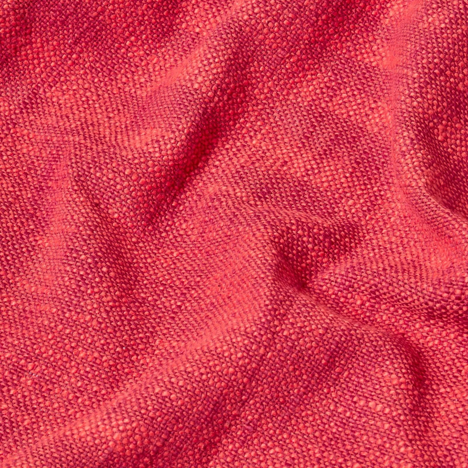Homescapes Wohndecke Nirvana Slub orangerot – handgewebte Baumwolldecke 225x255 cm, Tagesdecke aus 100% Baumwolle mit Struktur & Fransen, Sofaüberwurf im natürlichen Look, Oeko-TEX