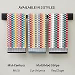 SKL Home Mid-Century Hand Towel Set, Multicolored, 2 Count