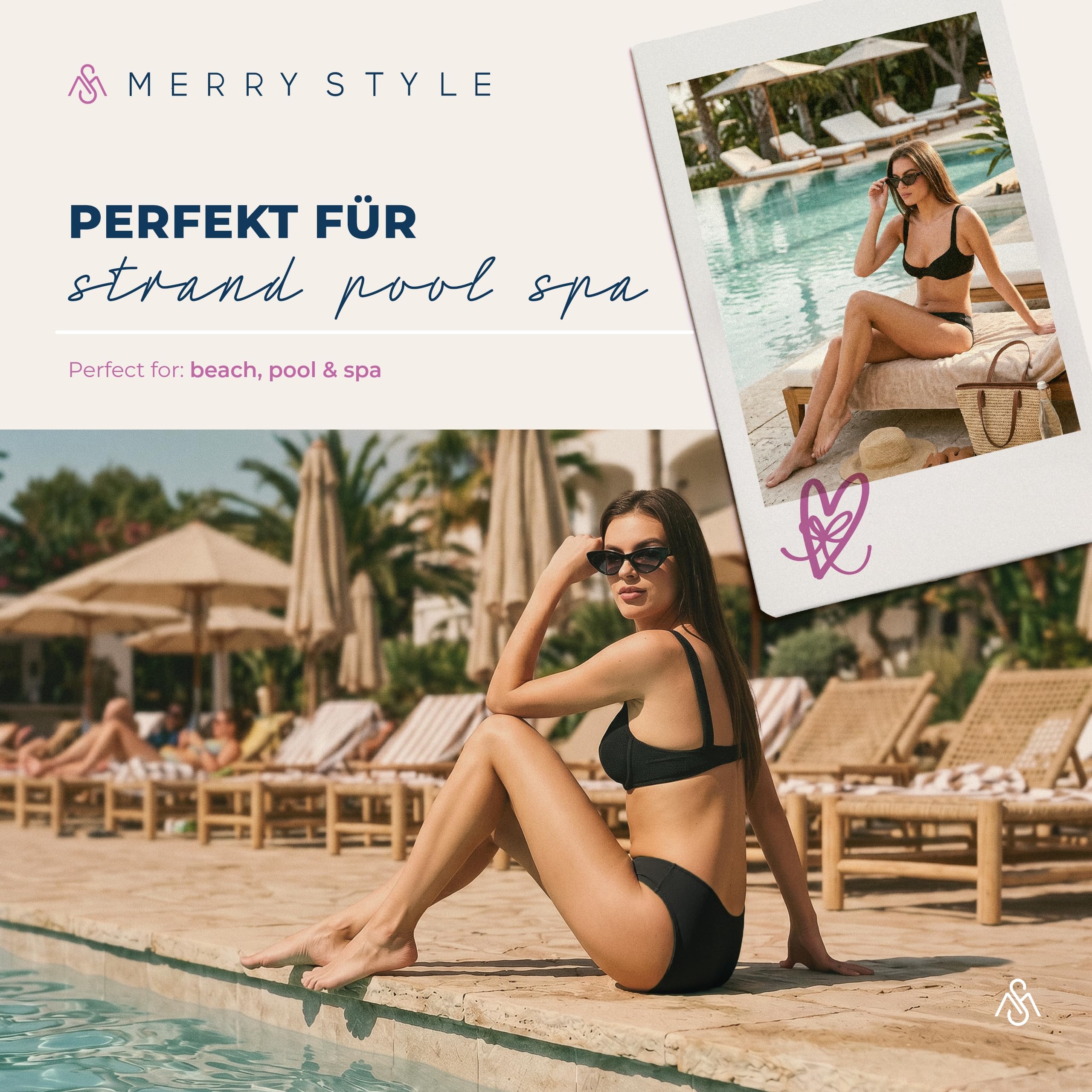 Merry Style Damskie Majtki Kąpielowe MSVR1