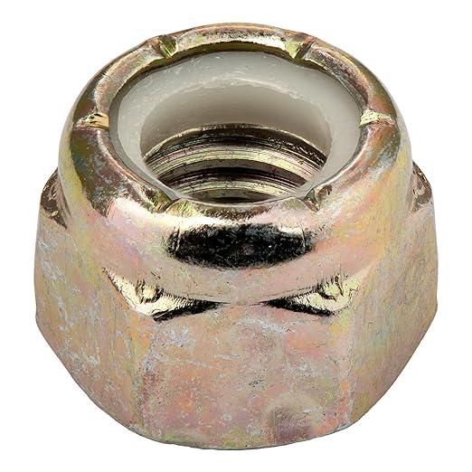 3/8-16 (100 Pack) Grade 8 Nylon Insert Locknuts, Coarse Thread, Nylock Nuts by Makers Bolt