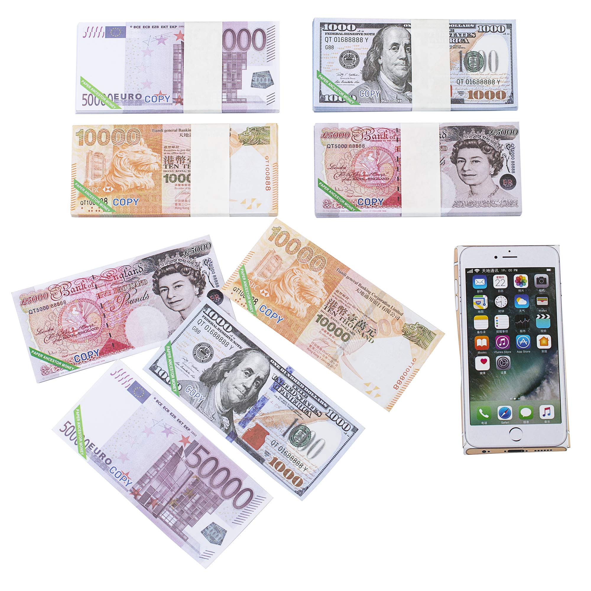 Buy Ancestor Money 320 Piece Joss Paper, Joss Mobile Phone, Four