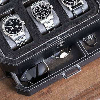 Amazon.co.jp: ROTHWELL 6スロットレザーウォッチボックス
