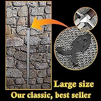 Vista 3 de Mythrojan Soportes de Pared de Metal para Espada Individual Montaje Vertical para Exhibición de Espada Colgador de Pared Ajustable Multifuncional