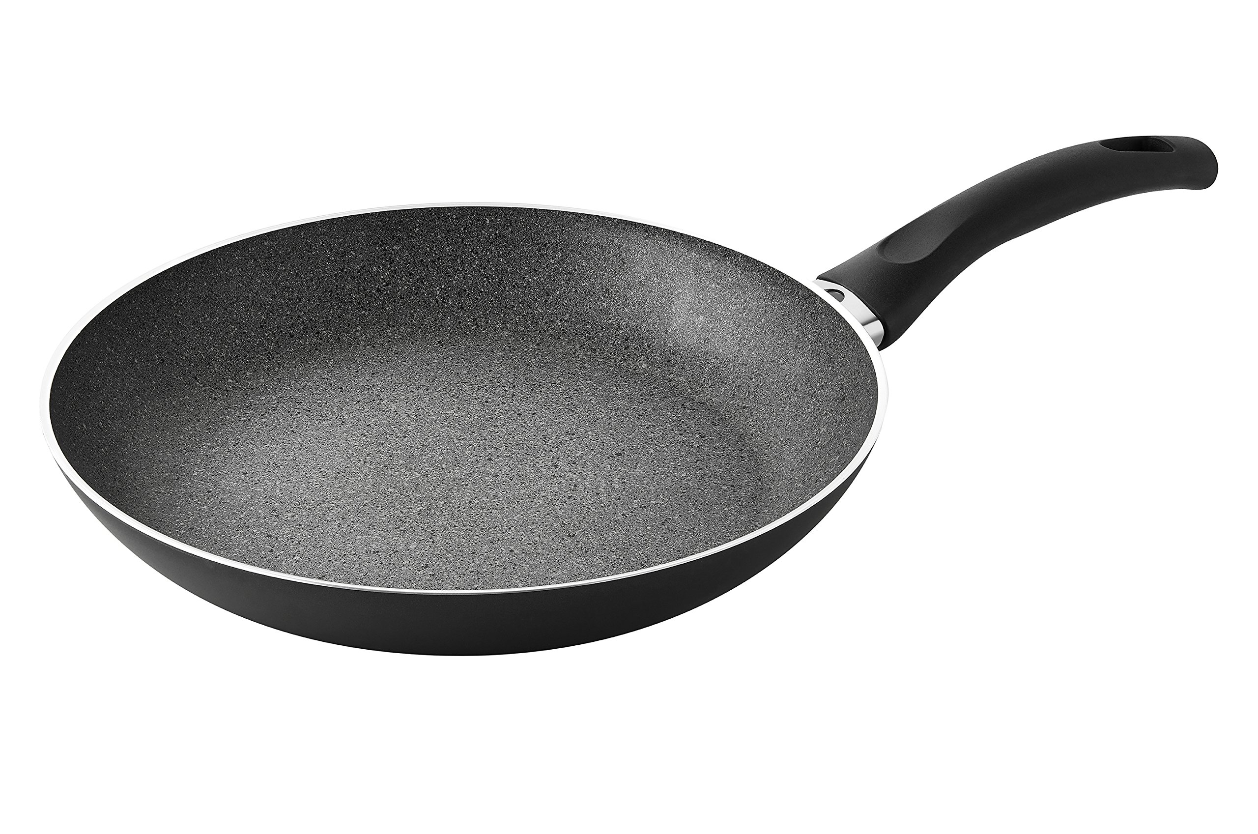 BALLARINI Pfanne mit Antihaftbeschichtung, Induktionsgeeignet, Mit Temperaturkontrolle, 24 cm, Aluminium, Bologna Granitium
