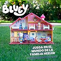 Vista 2 de Bluey - Set de juego de casa de juguete, Mega Paquete Familiar Hogar y Barbacoa, Bingo, Bandit, Chilli, Set de juego de casa para niños de 3 a 5