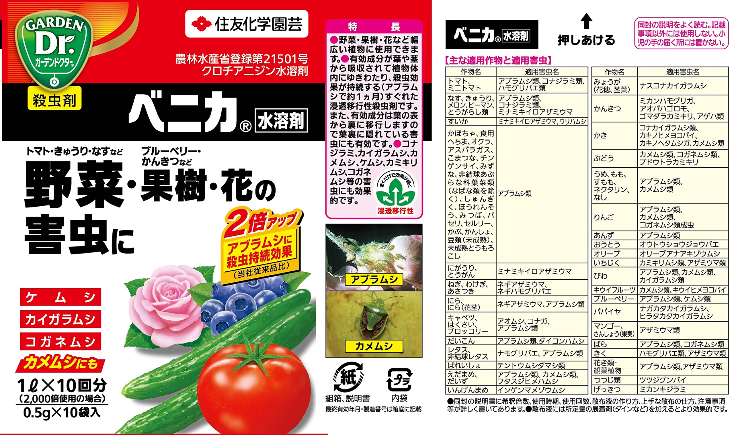 ベニカ 水 溶剤