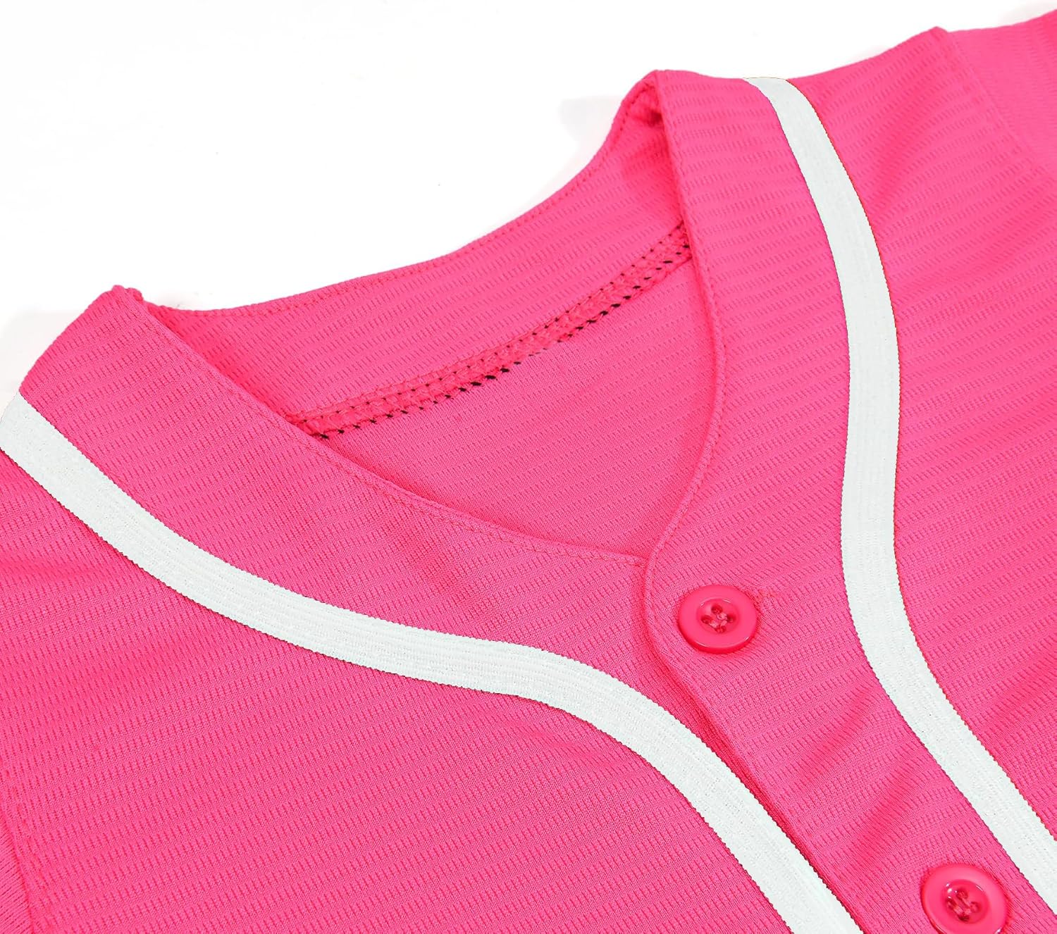 Men's Blank Baseball Jersey, Hip Hop Button Down Baseball Shirt, Custom Short Sleeve Sports Uniform - Image 3