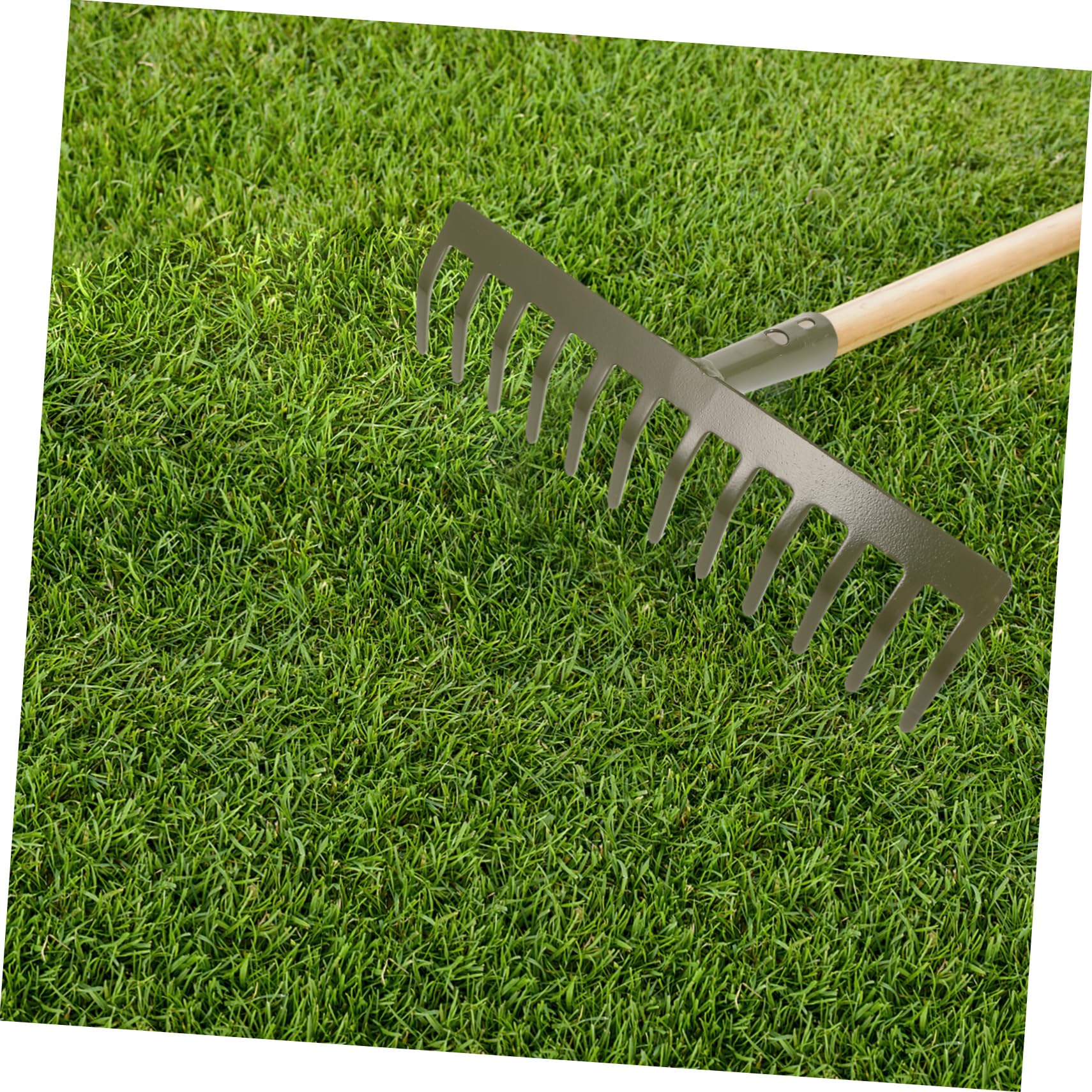 HOMSFOU 2pièces Râteau De Jardin à Dents Outil De Jardinage pour Enlever Entretenir Plantes sans pour