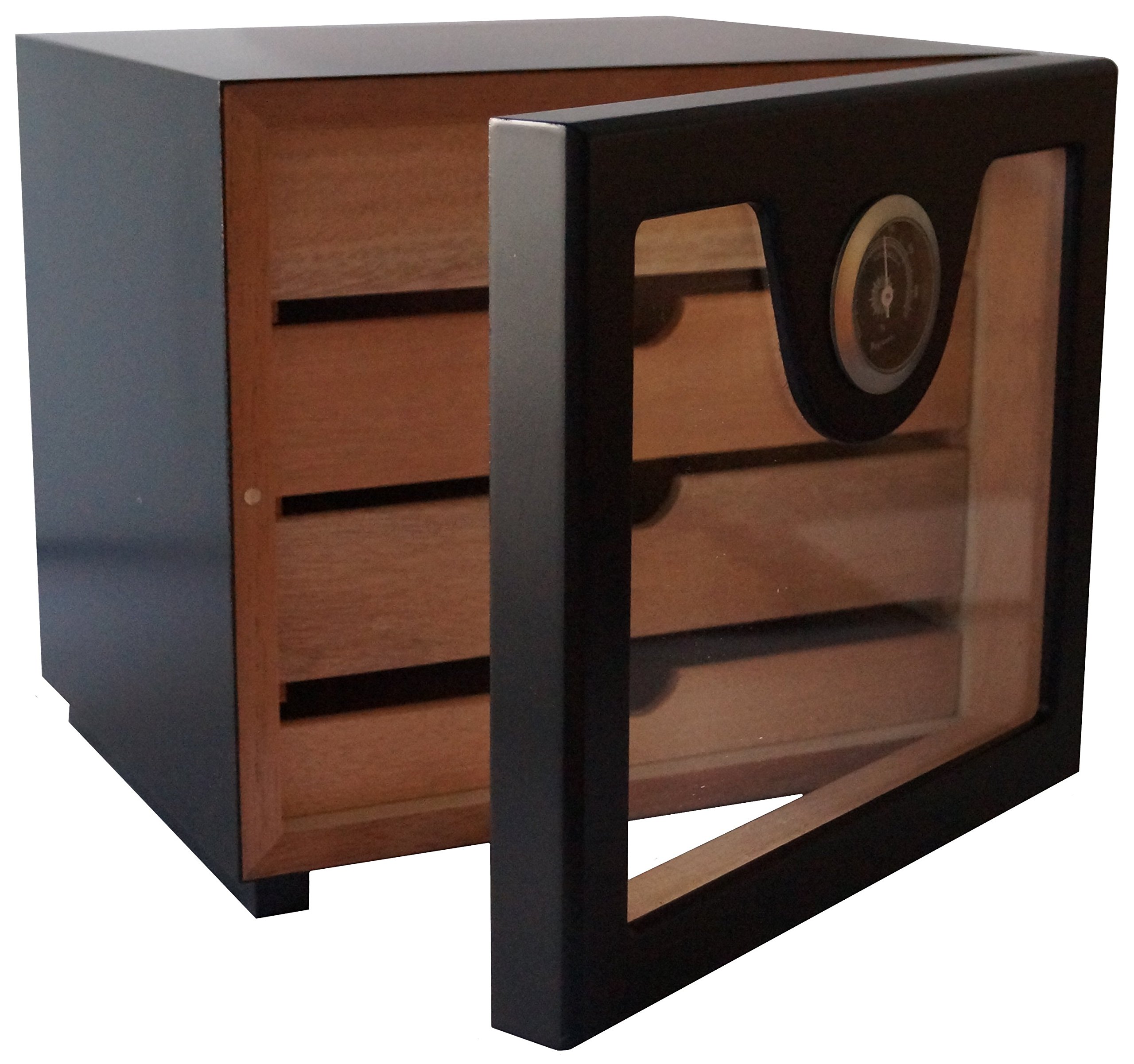 GERMANUS Zigarren Humidor Schrank Basis (Schwarz)