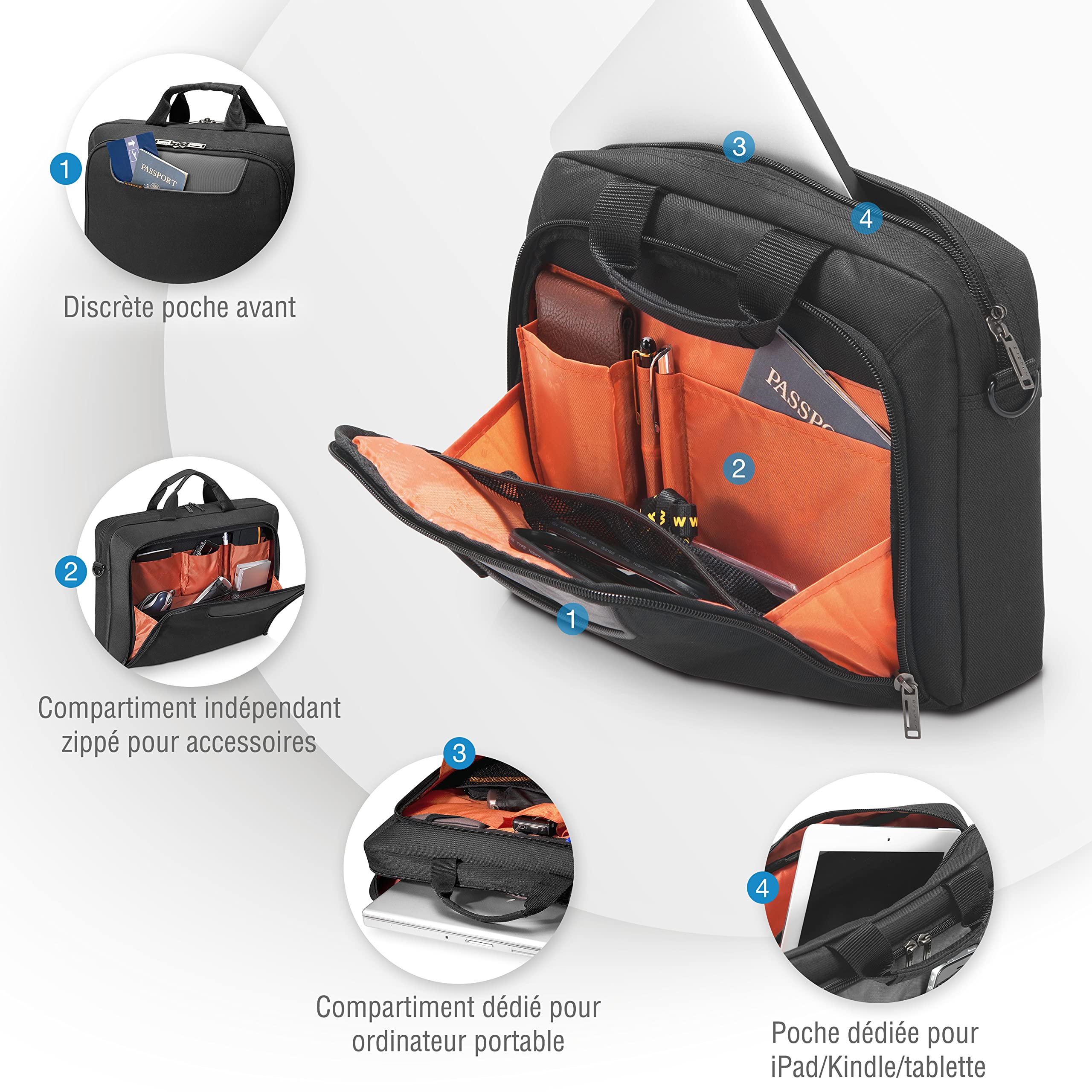 Everki Advance iPad/Tablet/Ultrabook Laptop Bag Briefcase for 11.6-Inch Laptops (EKB407NCH11) - Parent ASIN