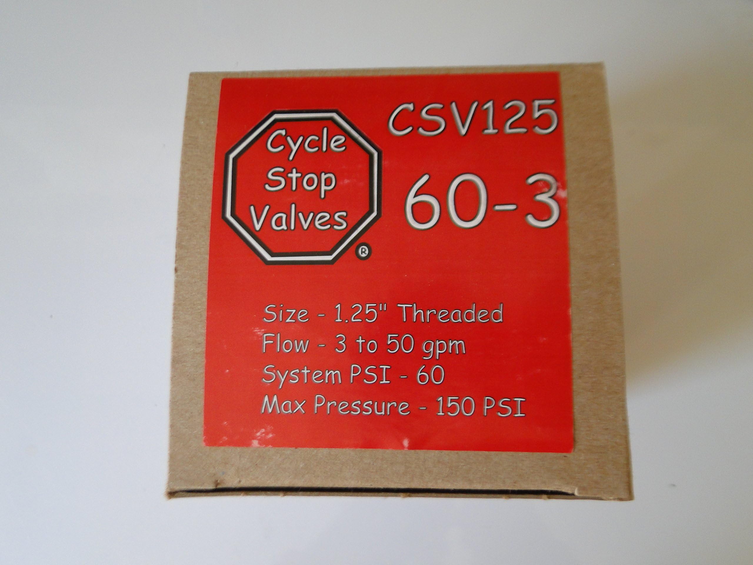 CYCLE STOP VALVE CSV125 60-3 CONSTANT PRESSURE VALVE