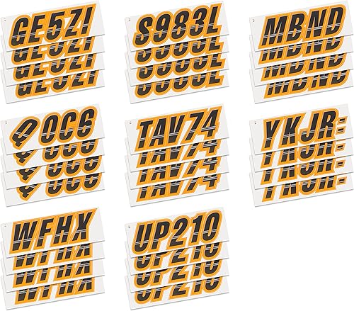 Miniatura 4 de Stiffie Techtron - Calcomanías de identificación alfanuméricas, adhesivos de números de registro para mar-Doo Spark, botes inflables, costillas,