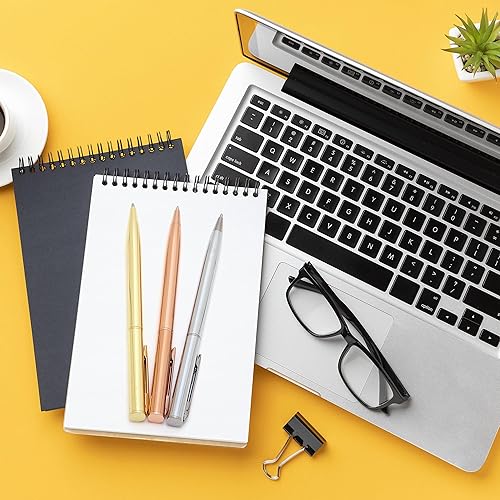 Miniatura 4 de Juego de 3 bolígrafos personalizados de regalo, paquete de 3 bolígrafos de metal, bolígrafo de lujo grabado personalizado con nombre o mensaje