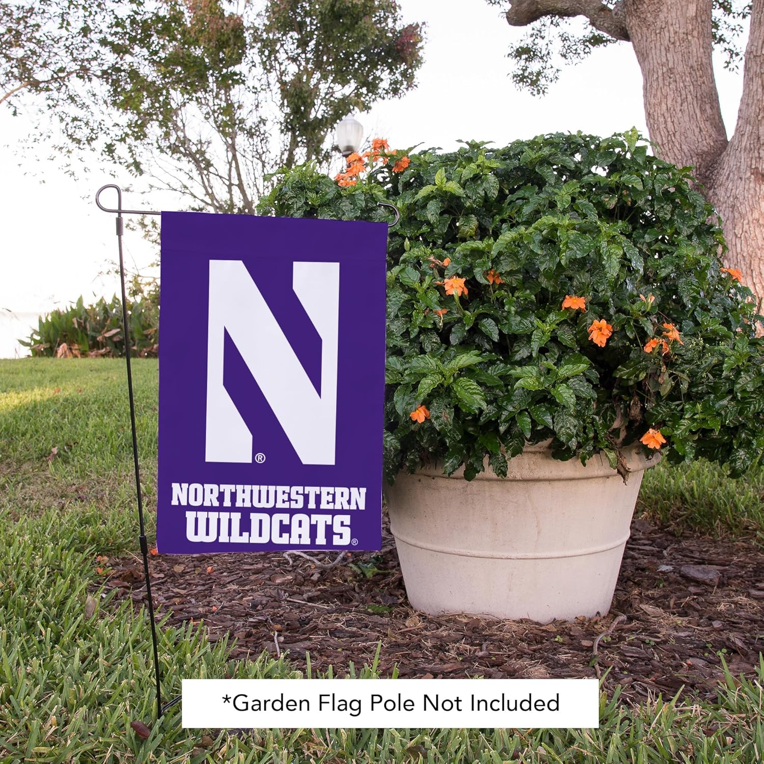 Desert Cactus Northwestern University NU Garden Flag – 19 x 12 inch Northwestern Wildcats Banner, For Outdoor Display and Events (Design C) - Image 6