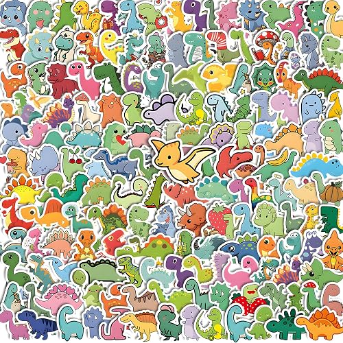 Xzentira 200PCS Cute Dinosaur Stickers for Teens, Adults and Party Favors
