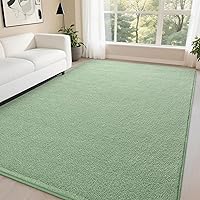 Vista 13 de DweIke Alfombras modernas para sala de estar, dormitorio, alfombra gris gruesa de espuma viscoelástica de 4 x 6 pies, alfombra súper suave