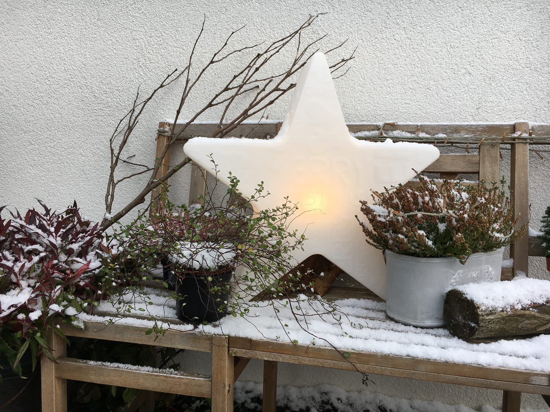 Decorazione natalizia, Merry Christmas, bianco 6W
