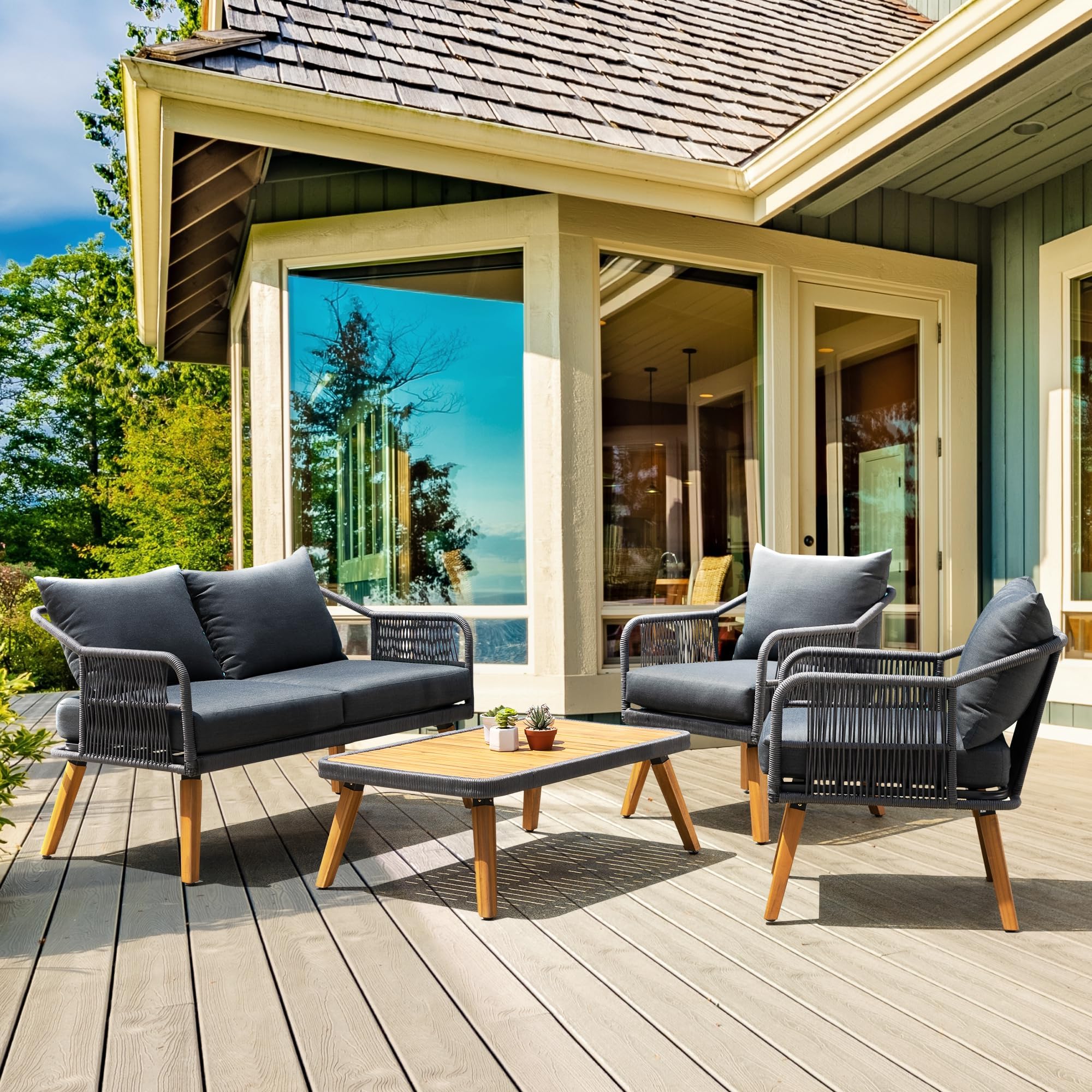 Idzo Serene 4 Piece Patio Furniture Set