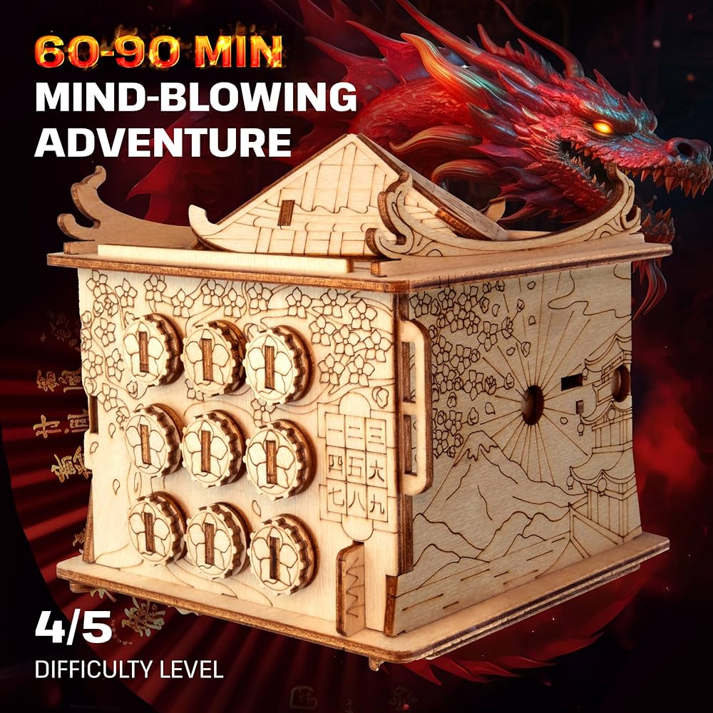 ドラゴンクエスト　ピンズコレクション　BOX Amazon.com: ESC WELT House of Dragon 3D Escape Puzzle Box