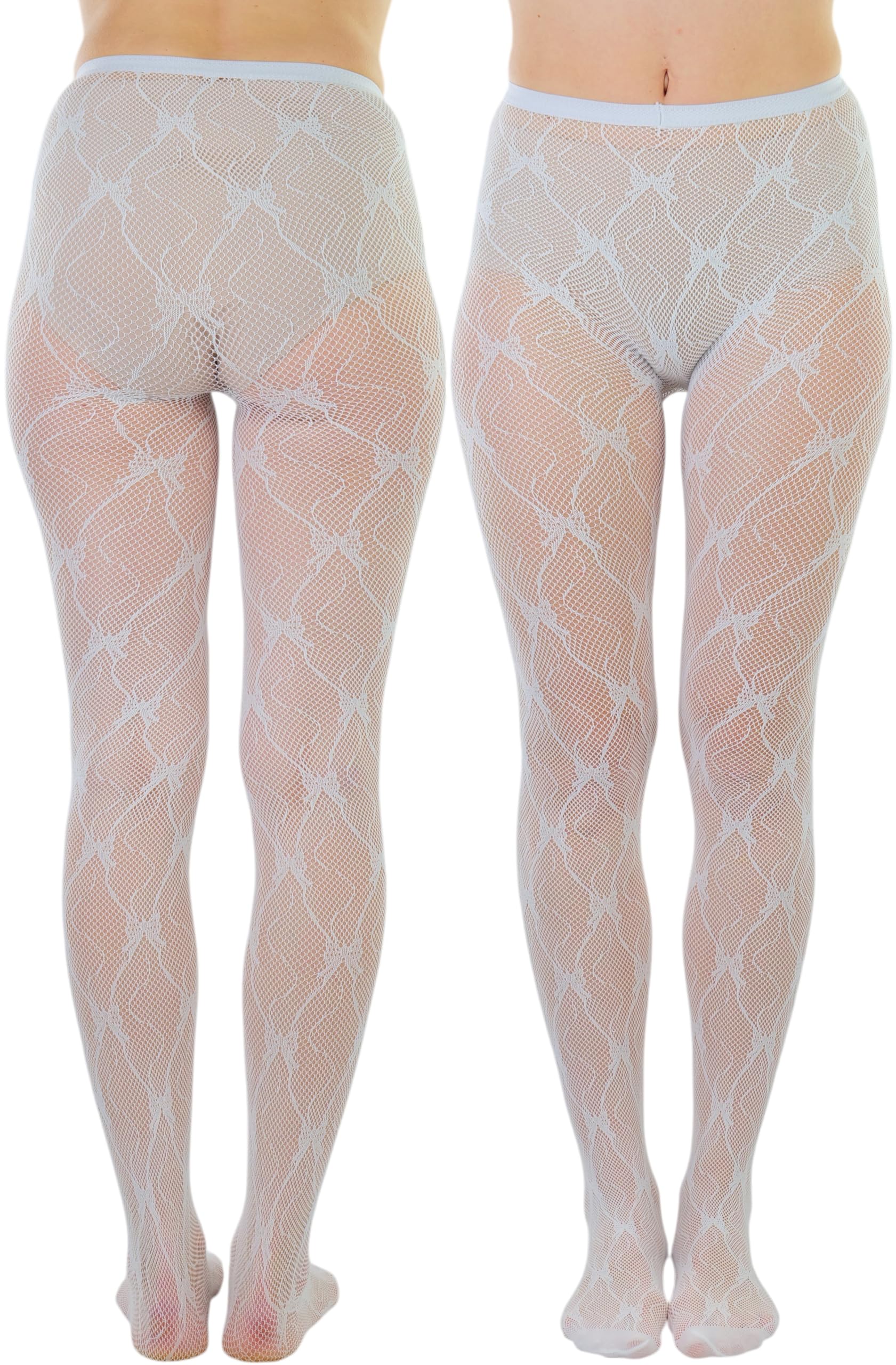 ToBeInStyle Women’s Sexy Vibrant Fine Classic Fishnet Full Footed Pantyhose