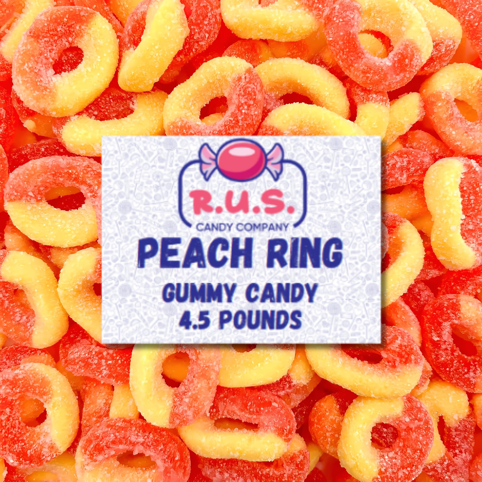 Amazon.com : Peach Rings Gummies 4.5 Lbs Bag- Soft Chewy Peach