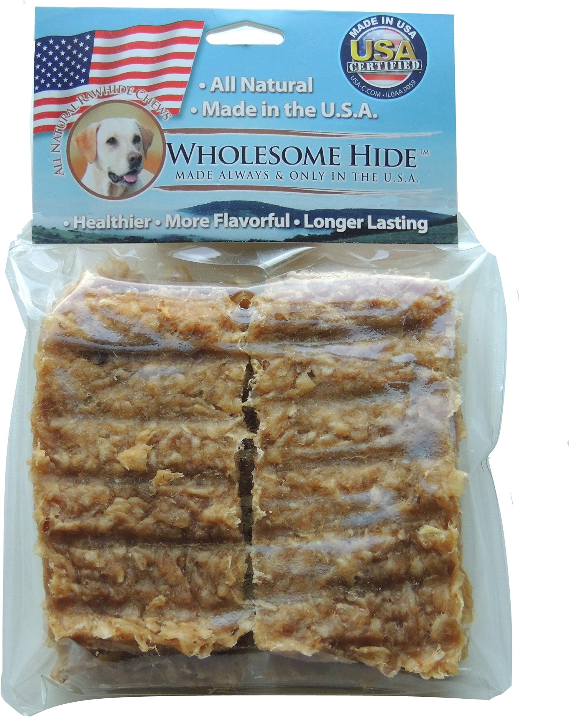 Wholesome Hide - Rawhide Jerky Bars - Made with Real Duck - - Good for Training OR Every day Treats by Wholesome Hide