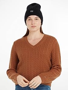 Klassische Mütze für kalte Wintertage, leichtes Tragegefühl, Rippstrick-Beanie