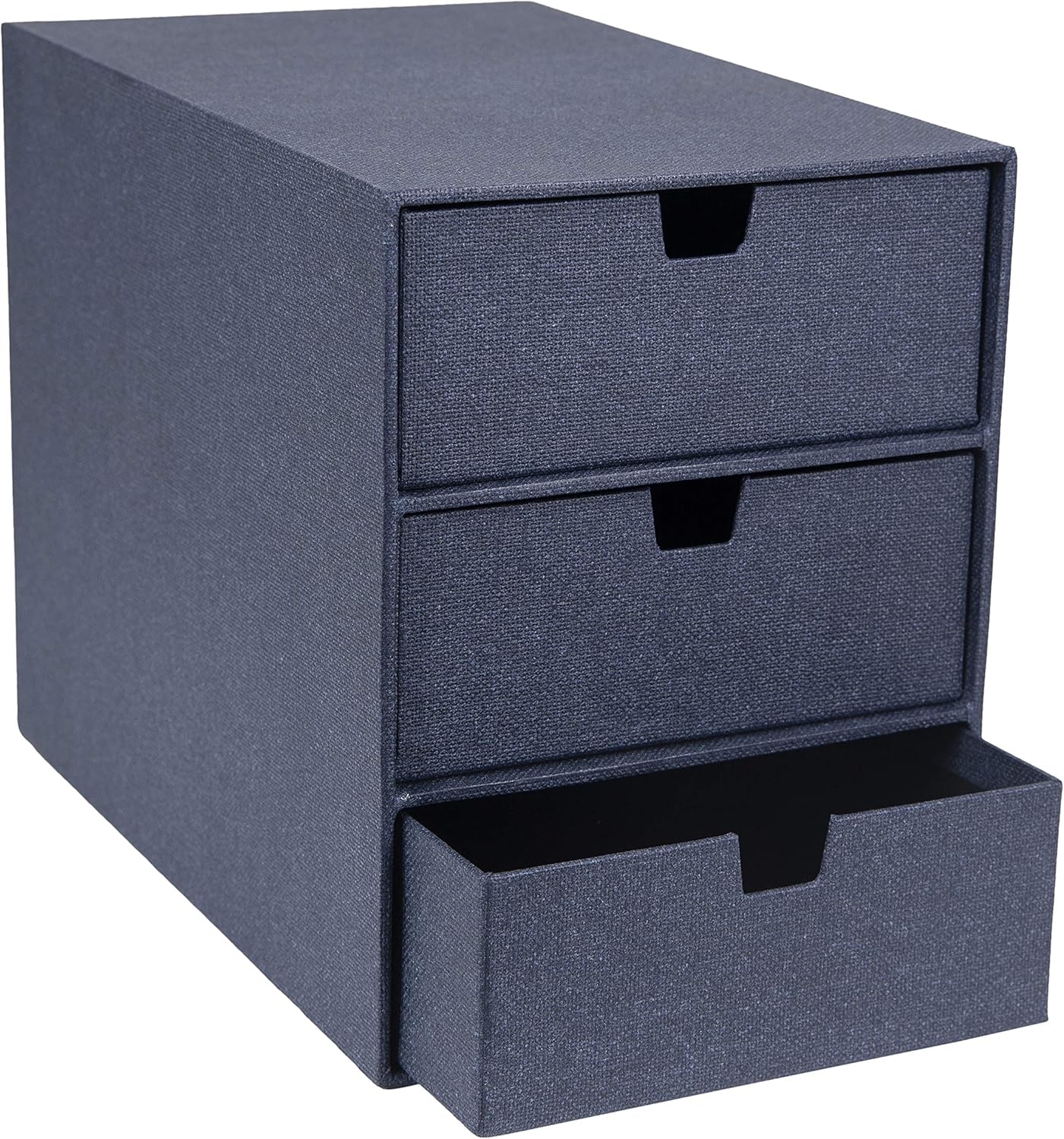 Bigso Ingrid 3Drawer Fiberboard Desk Organizer Drawers Durable Desk